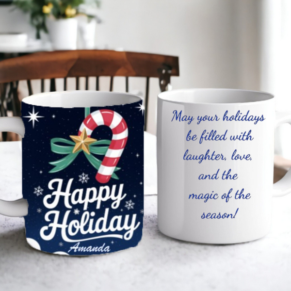 Happy Holiday personalized mug