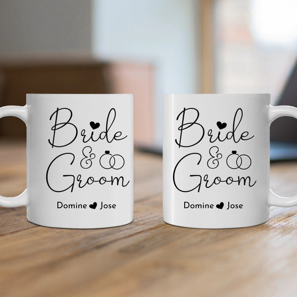 Bride and Groom Personalized Coffee Mug